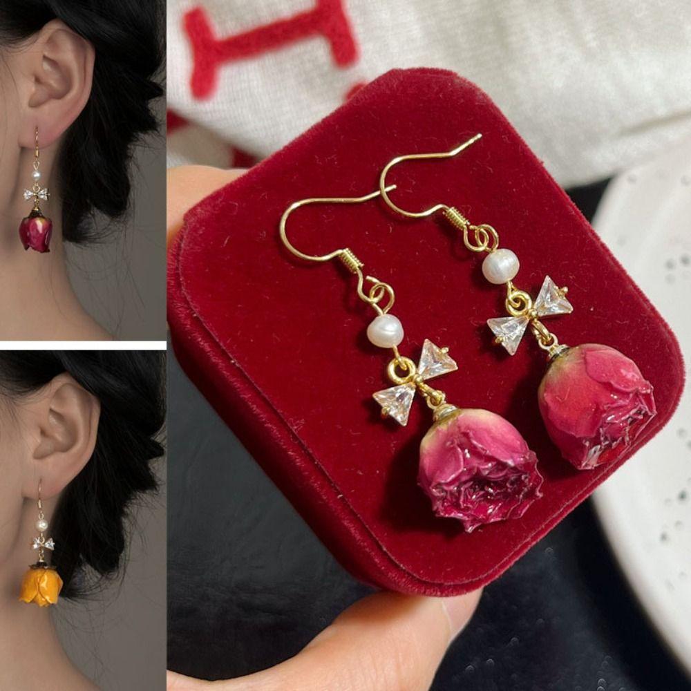 

Trendy Earrings Studs Crystal Dropping Earrings Trendy Pearl Earrings Women Style 3