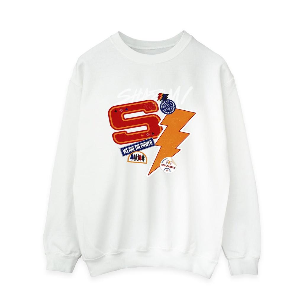 DC Comics Womens/Ladies Shazam Fury Of The Gods Sticker Spam Sweatshirt