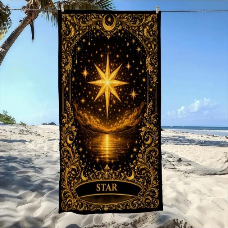 

Star Beach Towel |Ultra-Absorbent, Quick-Dry, Comfortable & Practical, Polyester Blend, Ideal for Beach, Pool,Bathroom Additions W40*H60(CM)
