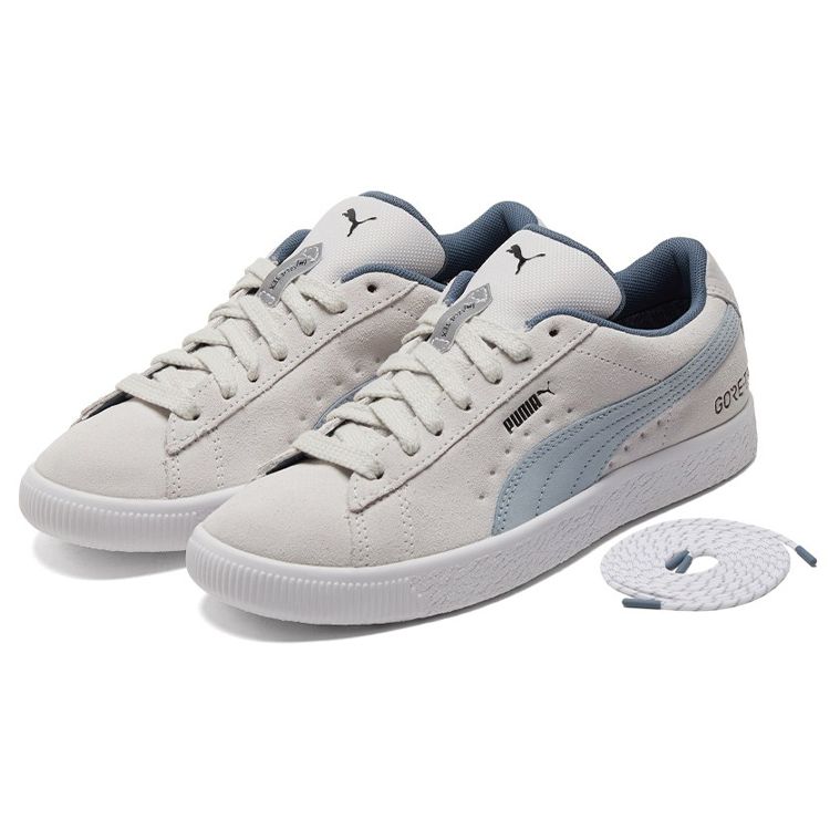 PUMA Suede Classic Unisex Sneakers White Light Blue 382790-01