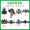 LG1016 Skibidi Toilet Action Figures Toilet Man Adult Building Blocks Set Accessories Models DIY Assemble Bricks Kids Toys Gifts
