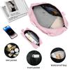 New Stylish Pink 6-piece Expandable Luggage Travel Set with Free Umbrella, Perfect for Long-distance Travel and Business Trips