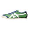 ONITSUKA TIGER Mexico 66 Round Toe Lace-Up Leather Lightweight Durable Low-Top Running Shoes Unisex Sneaker Green 1183A201-303