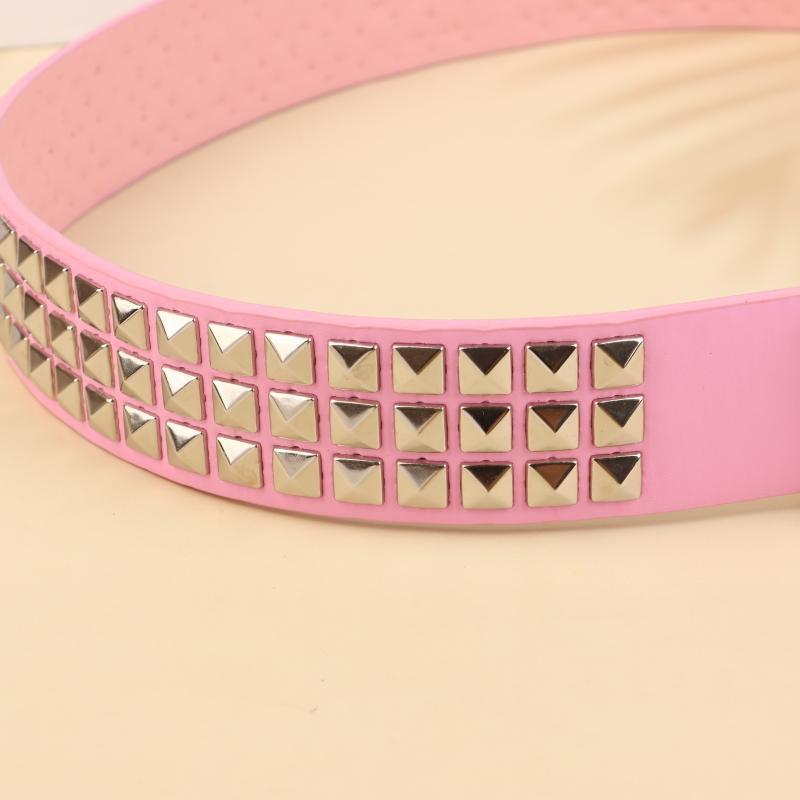 Buckle Belt Metal Vintage Men Women Belt Pu Leather Waistband Jeans Pants Decorative Belt