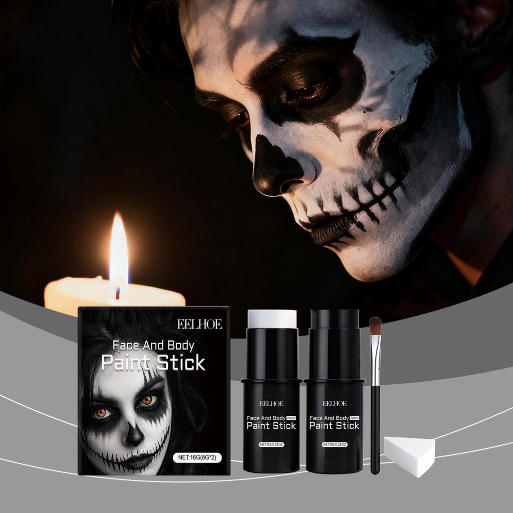 EELHOE Face Paint Stick Set for Halloween and Festivals