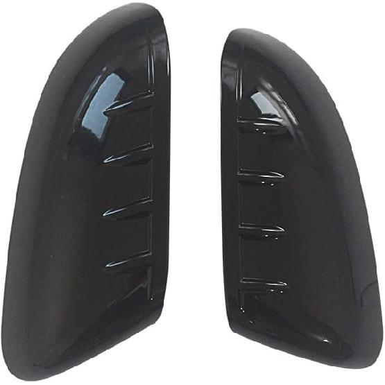 NINTE Door Handle Cover for 2011-2019 Ford Explorer & 2011-2014 Ford Edge|4 Dr Gloss Black Covers NO Passenger Keyhole (NOT The Replacement)