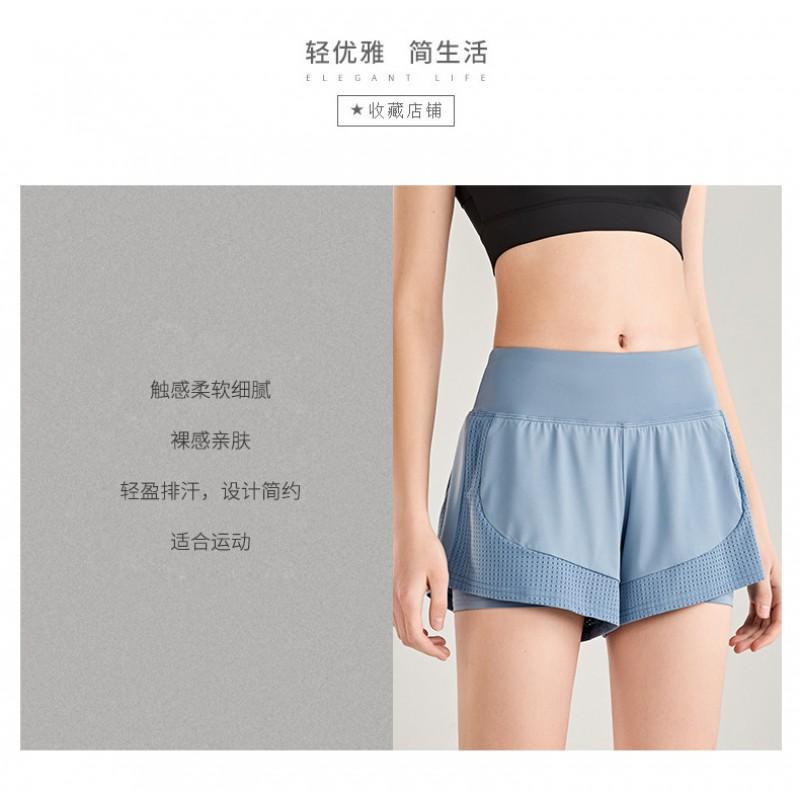 Womens High-Waisted Loose Running Shorts With Inner Lining-Free Design Quick-Dry Athletic Workout Yoga Pants Gym