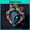 Brooch Women Pins Crystal Flower Vintage Palace Style Rhinestone Rose Suit Clothing Corsage Jewelry