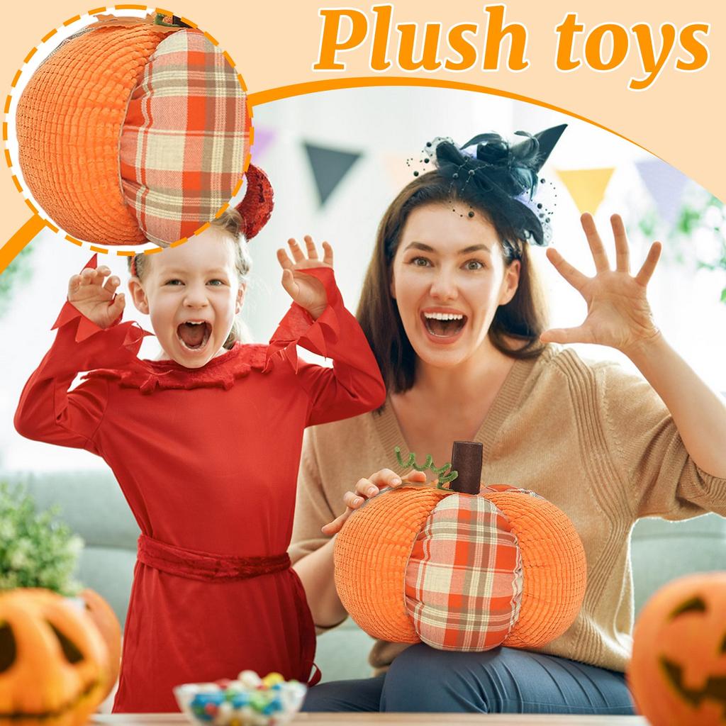 Fabric Pumpkins, Holiday Decorations, Decorative Ornaments, Plush Toys.