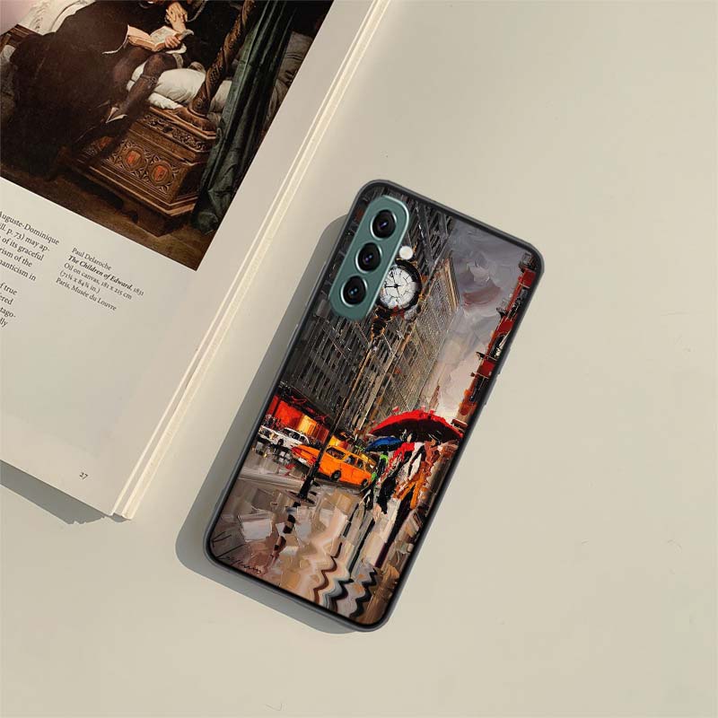 Künstler London Gemälde Ölgemälde Handyhülle für Samsung A54 A14 A24 A34 A17 A37 A57 A55 A35 A25 A15 A07 A05S A04S A12 A22 A32