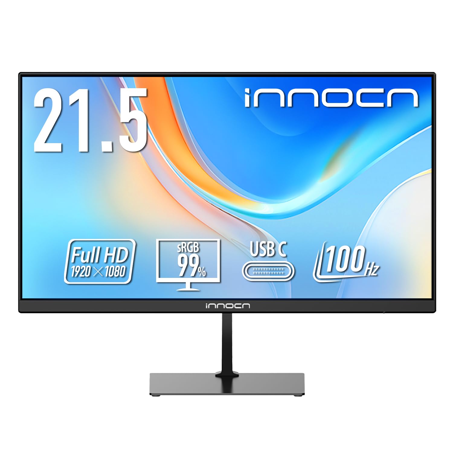 

INNOCN innocn Дюймовий монітор Full HD 100 Гц Виробник панелі VA Аудіовихід із зменшенням синього світла 22D1F 21,45 HDMI1.4 DisplayPort1.2 Type-C15w sRGB99%
