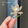 High-End Fashion Light Luxury Daffodil Corsage Female Inlaid Zircon Plant Brooch Versatile Clothing Accessories Factory