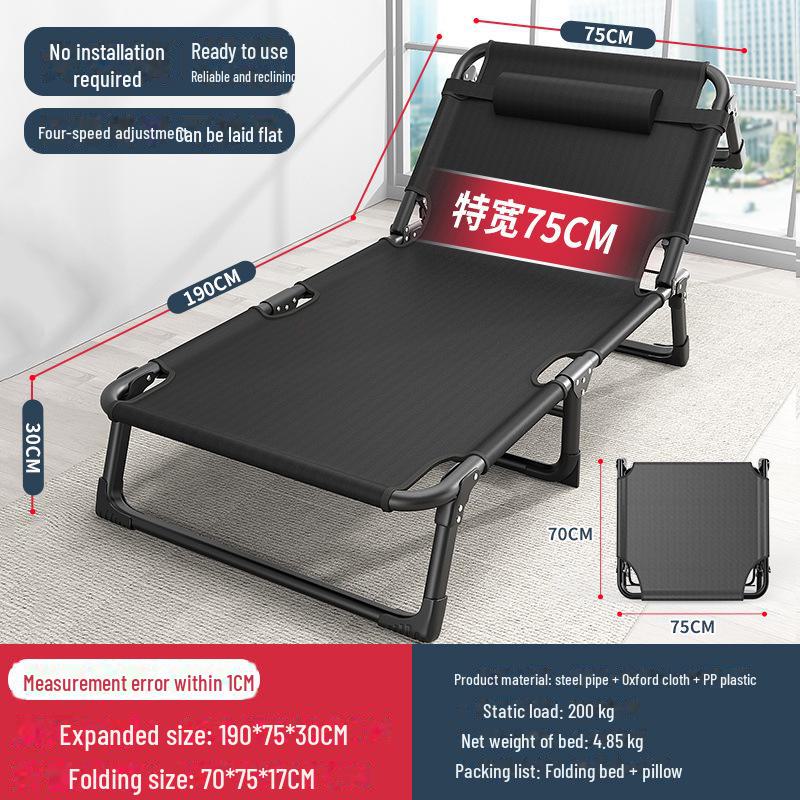 Folding Multifunctional Recliner Bed: Perfect for Home, Office, Outdoor Naps, and Camping.