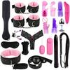 19pcs Adult Toys Fun Bed Game Fetish Restraints Play Set Binding Games Toys For Couple