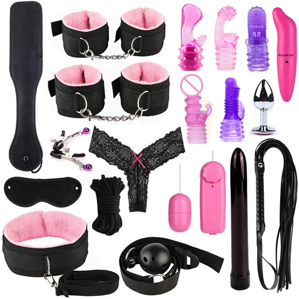 19pcs Adult Toys Fun Bed Game Fetish Restraints Play Set Binding Games Toys For Couple