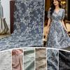 100/300x145cm Woven Dyed Polyester Jacquard Fabric Small Floral for DIY Sewing Fashion Cheongsam Women's Dress Fabric