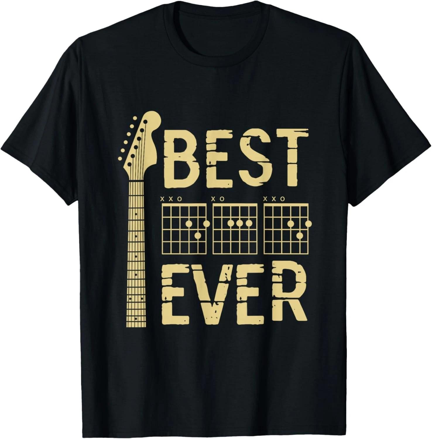 Guitarist Father Best Dad Ever D A D Chord Gifts Guitar Gift Unisex T-Shirt M
