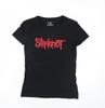 Slipknot Womens Black Cotton Basic T-Shirt Size XS Round Neck