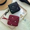 Makeup Bag For Women Embroidered Bowknot Travel Cosmetic Bags Large Capacity Handheld Makeup Toiletry Storage Bag
