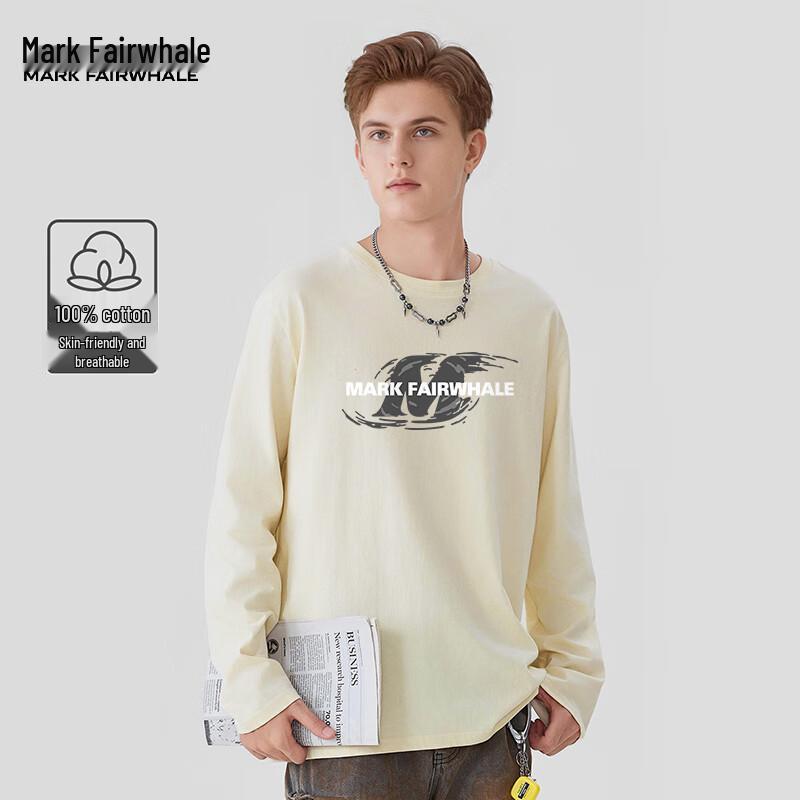 Mark Fairwhale Men's Oversized JMK Swirl Cotton Long Sleeve T-Shirt