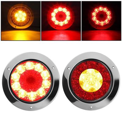 2Pcs Marker Light Tail light 6-LED Sealed Stop for Truck Trailer RV Boat DC 12V