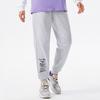 Li Ning Badfive Solid Color Letter Drawstring Cuffed Casual Sports Pants Men Pants Light-Floral-Gray AKLS369-1
