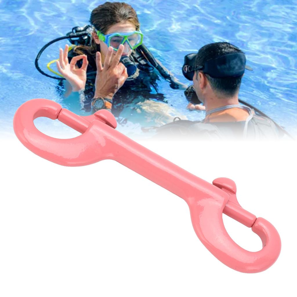 Double Ended Hook 316 Stainless Steel 90MM Quick Release Double Ended Snap Hook for BCD Weight Bearing Belt