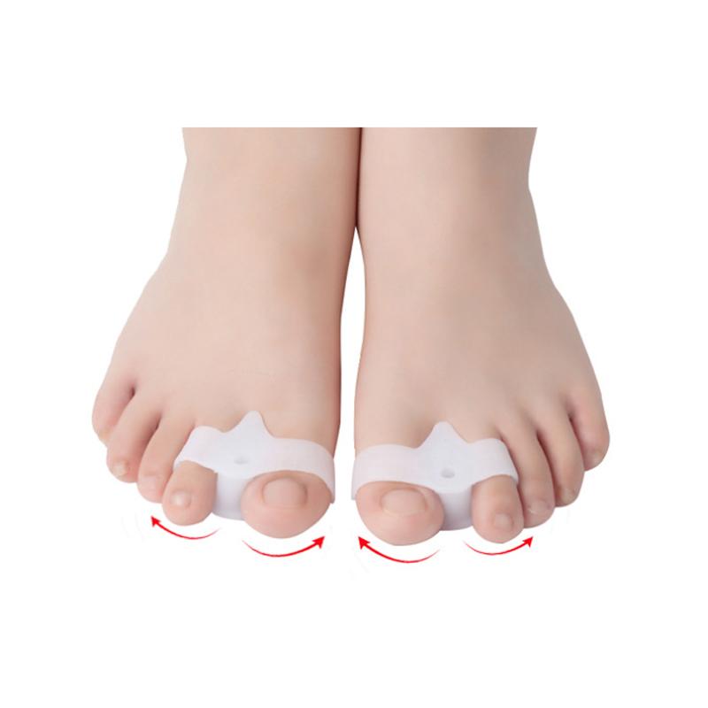 1Pair Gel Toe Separator Bunion Corrector Hallux Valgus Protector Silicone Foot Care for Pain Relief Comfortable