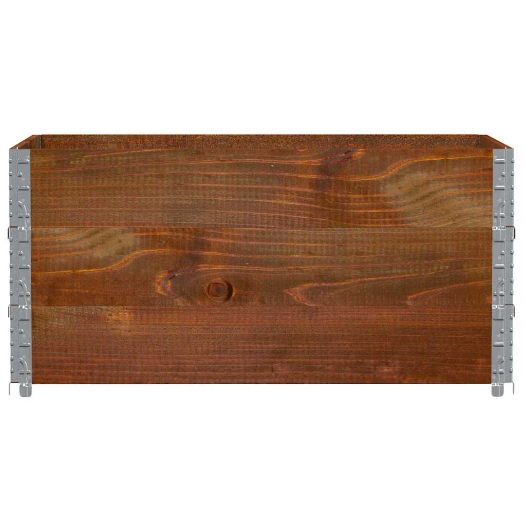Plant Box Brown 120x80 Cm Solid Pine Wood