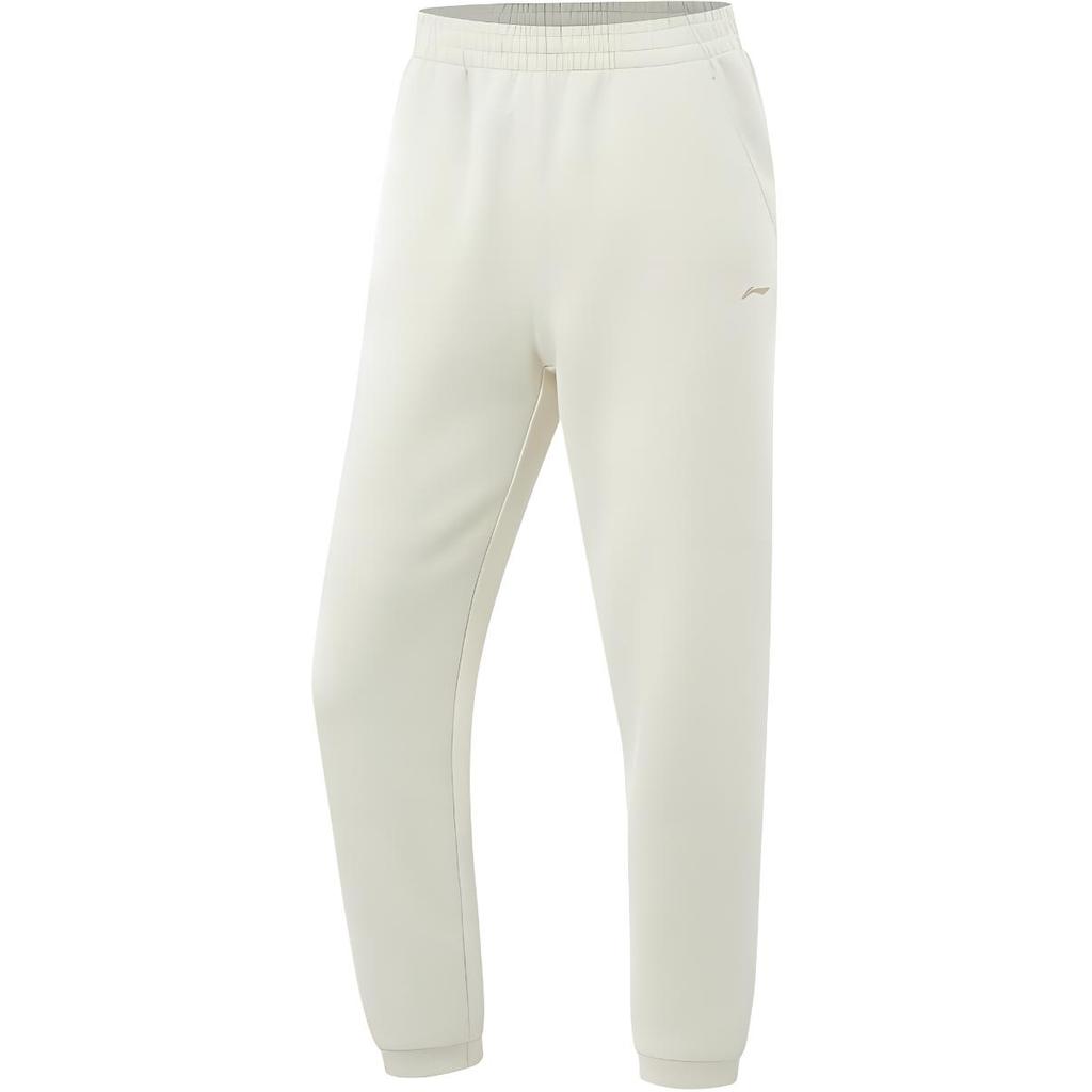Li-Ning Fitness Series Casual Simple Solid Color Knitted Sports Pants Women Bottoms Silver-Birch-Gray AKLV044-3