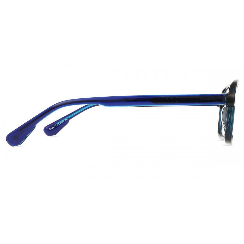 Full Rim Square Transparent Blue Smartbuy Collection Seabreeze 94359 C3 Fashion Unisex Eyeglasses