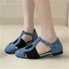 Square Toe Women Flat Sandals Loafers Shoes Woman Summer 2025 Trend Elegant Dress Designer Soft Sole Comfort Sandalias Mujer