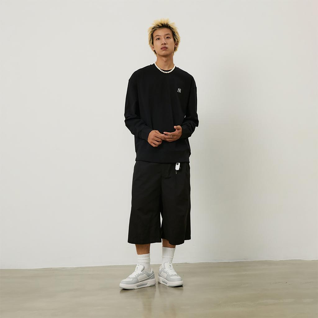 New MLB New York Yankees Basic Collection 24FW Sweatshirt Unisex Black 3AMTB9144-50BKS