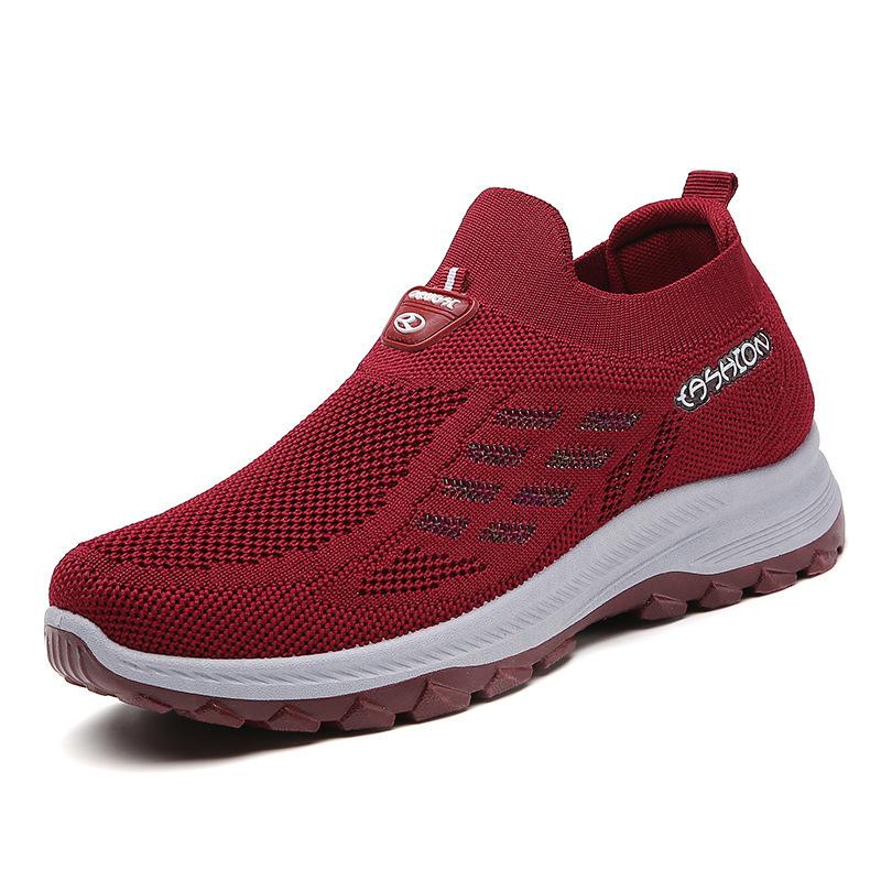 Women's Shoes Spring and Summer Simple and Fashionable Mother Shoes One Pedal Thick Sole Light and Comfortable Rebound Sports Shoes