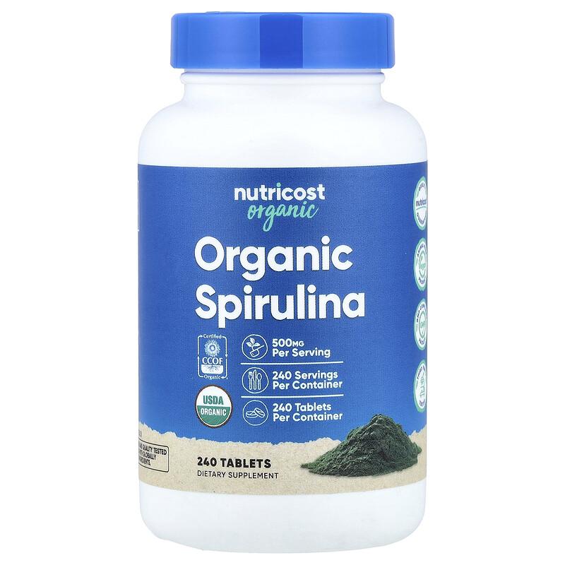 Organic Spirulina, 500 mg, 240 Tablets