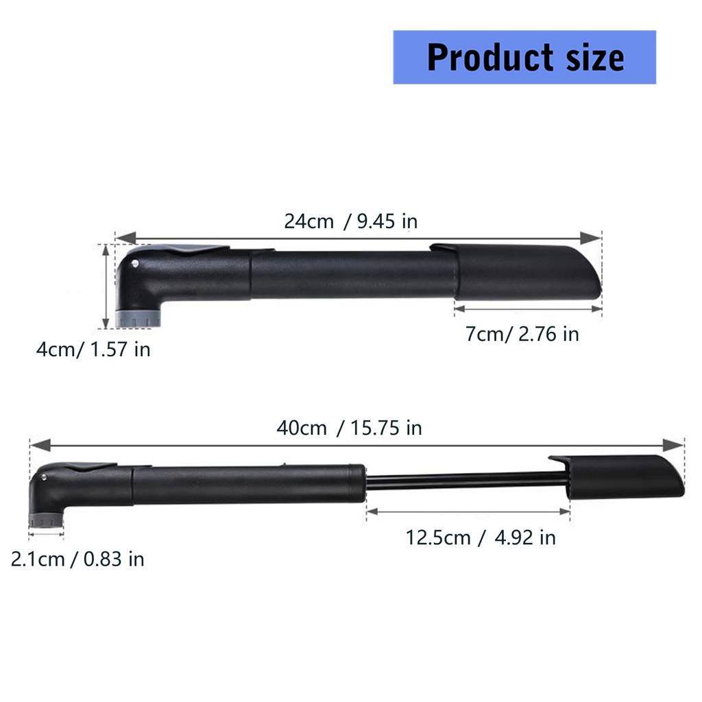 Cycling Tire Pump Bike Tire Inflator Bike Air Pumps Cycling Tire Inflator Mini Cycling Pump 120PSI High Performances