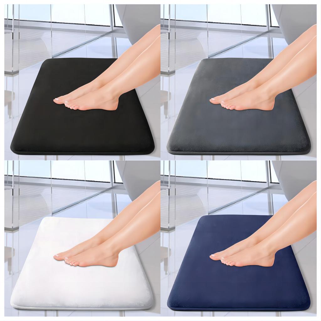 Absorbent Floor Mat Non Slip Bath Mat Anti Slip Coral Velvet Bathroom Floor Mat Rectangular Door Mat Home Decoration