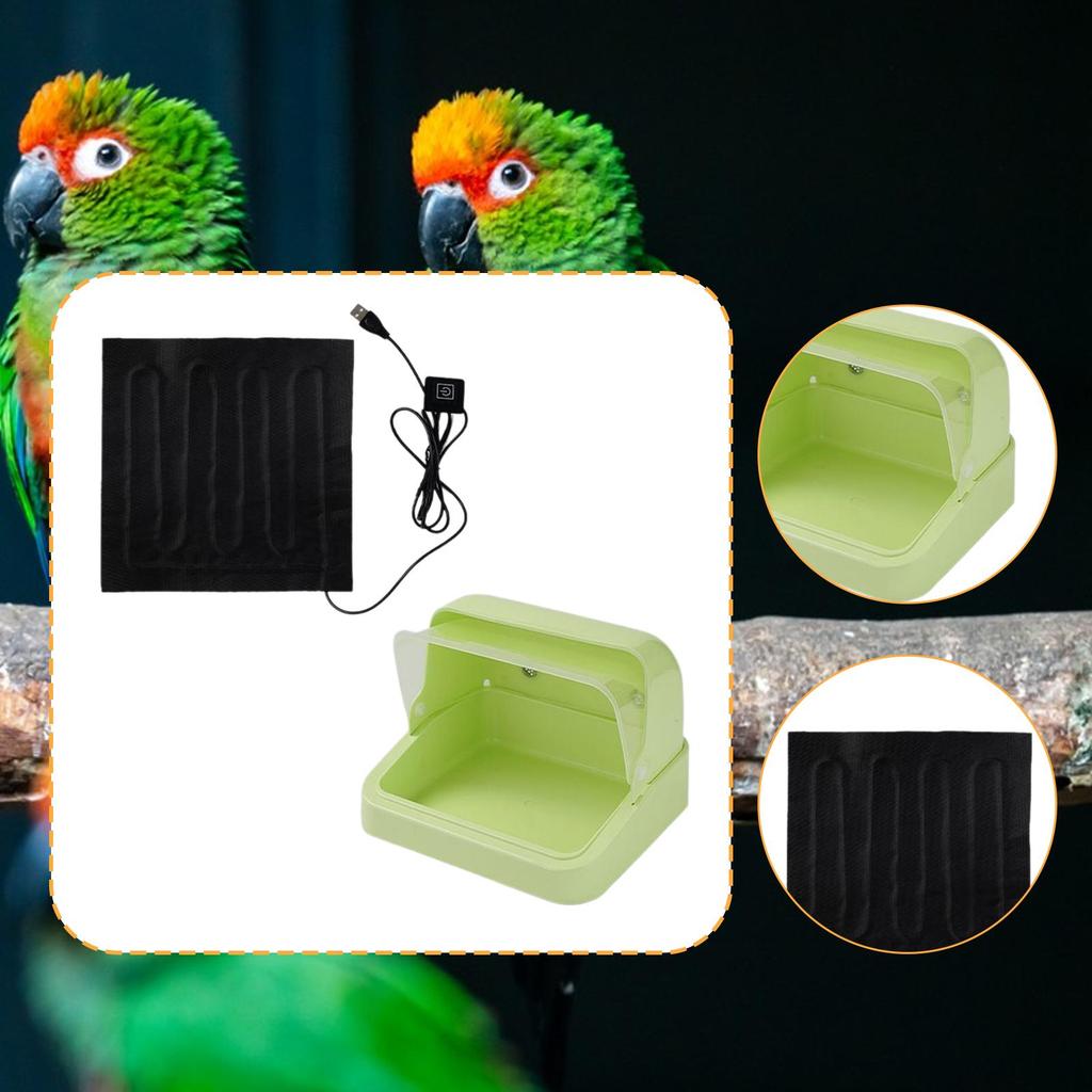 Three Speed Chick Brooder Heater Incubator Box with Optimized Ventilation for Bird Cage Support and Warm Room for Parrots