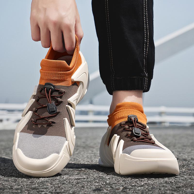 Men’s Sports Shoes Running Sneakers Students Jogging Shoes Lightweight Walking Socks Shoes Over Sized