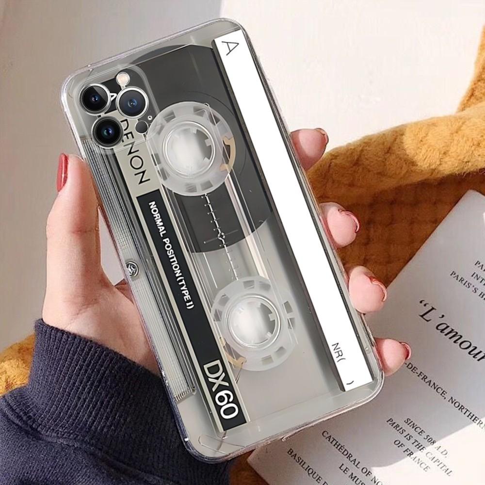 Retro Art Radio Tape Cassette Phone Case For IPhone 16 15 14 11 12 13 Mini Pro XS Max Cover 6 7 8 Plus X