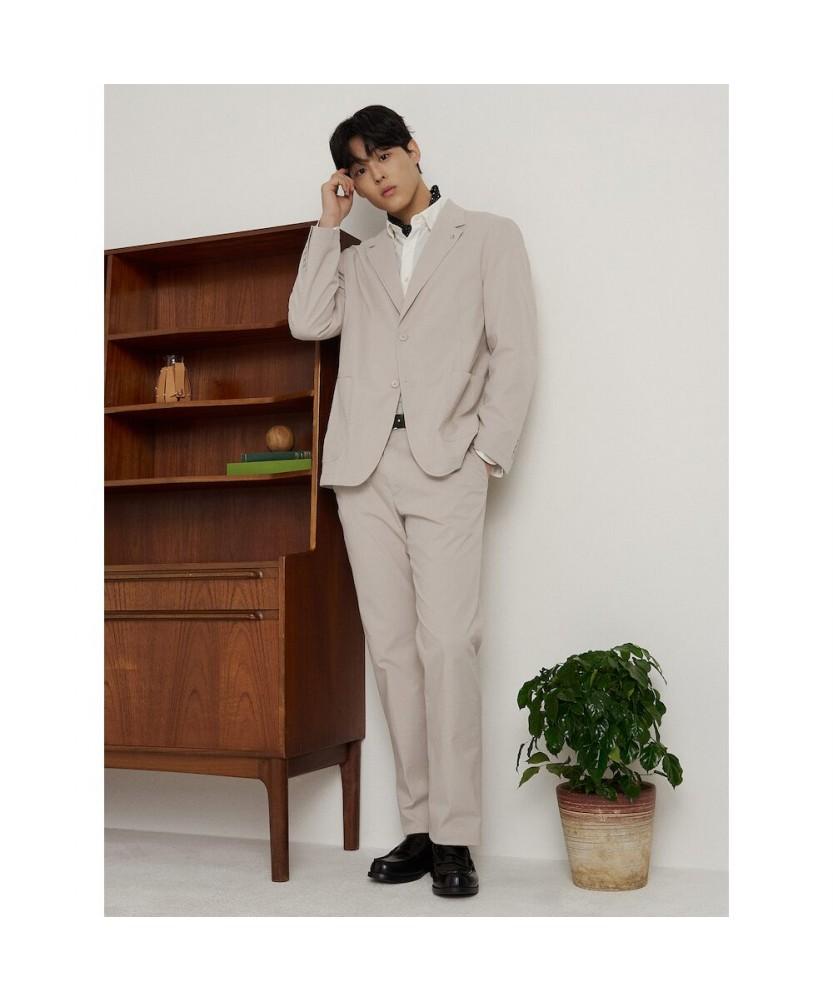 Binpolmen Texture Setup Standard Fit Slacks Beige