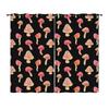 Curtains Mushroom Sunshade Digital Printing Curtains Blackout No Punching Bedroom Living Room Universal