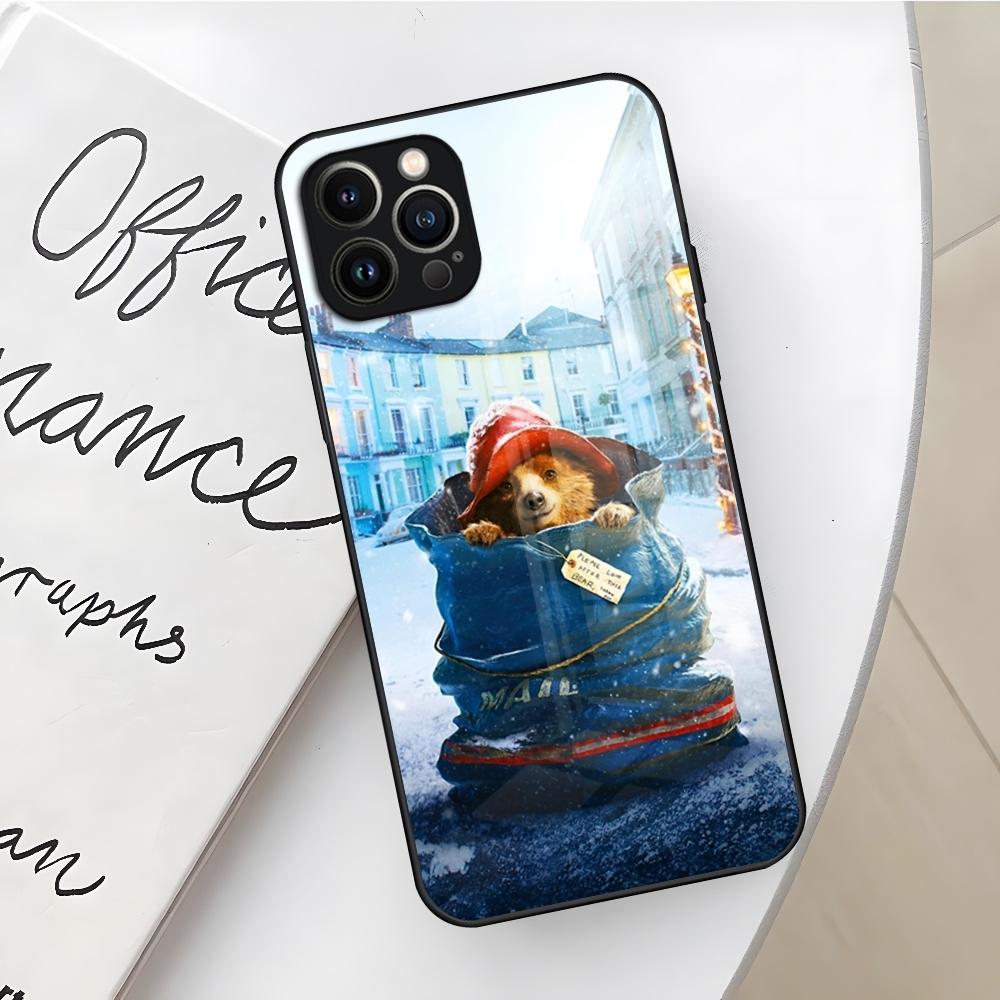 Paddington Bear Phone Case for Iphone 17 16 Air 15 14 12 11 13 Pro Max Mini X Xr Xs Se Puls Glass Cover