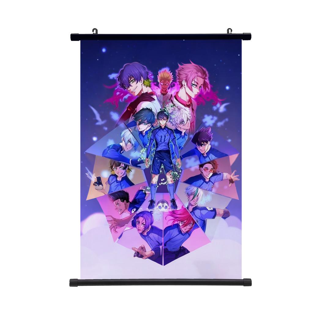 Anime Blue Lock Svitkový Plakát Isagi Yoichi Nagi Seishiro Umělecká Malba Závěsný Plakát Dětské Pokoje Samolepka na Zeď