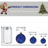 24Pcs 6cm Christmas Balls Ornaments for Xmas Christmas Tree - Christmas Tree Decorations Hanging Ball for Holiday Party