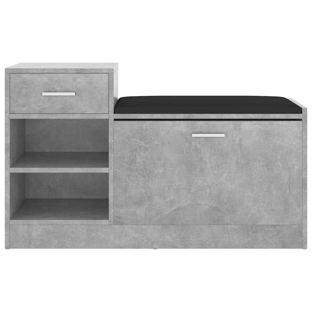 Vidaxl Ławka Z Miejscem Na Buty, Szarość Betonu, 94,5X31X57 Cm