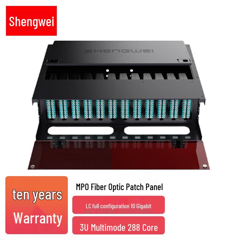 

Shengwei 288-Core OM3 MPO Fiber Optic Patch Panel
