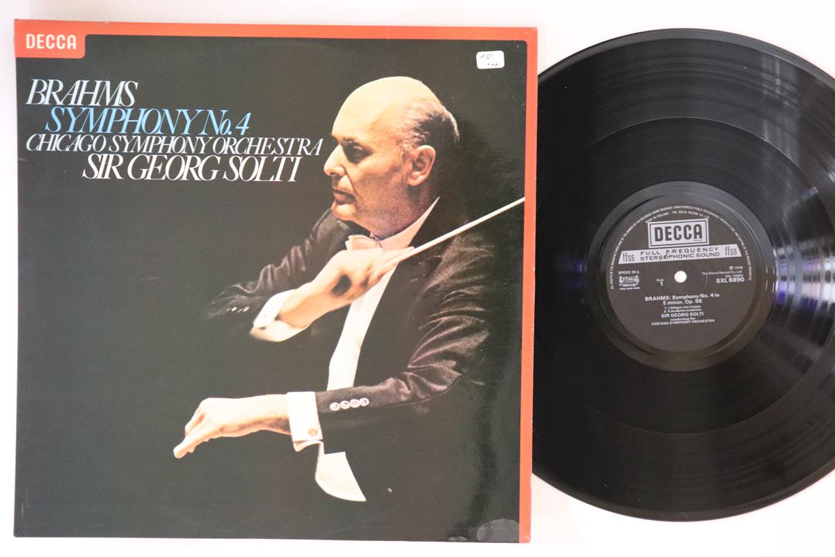 

LP Record GEORG SOLTI, CHICAGO SYMPHONY ORCHE - Brahms Symphony No. 4 SXL6890 Decca 1978 UK Classical Used