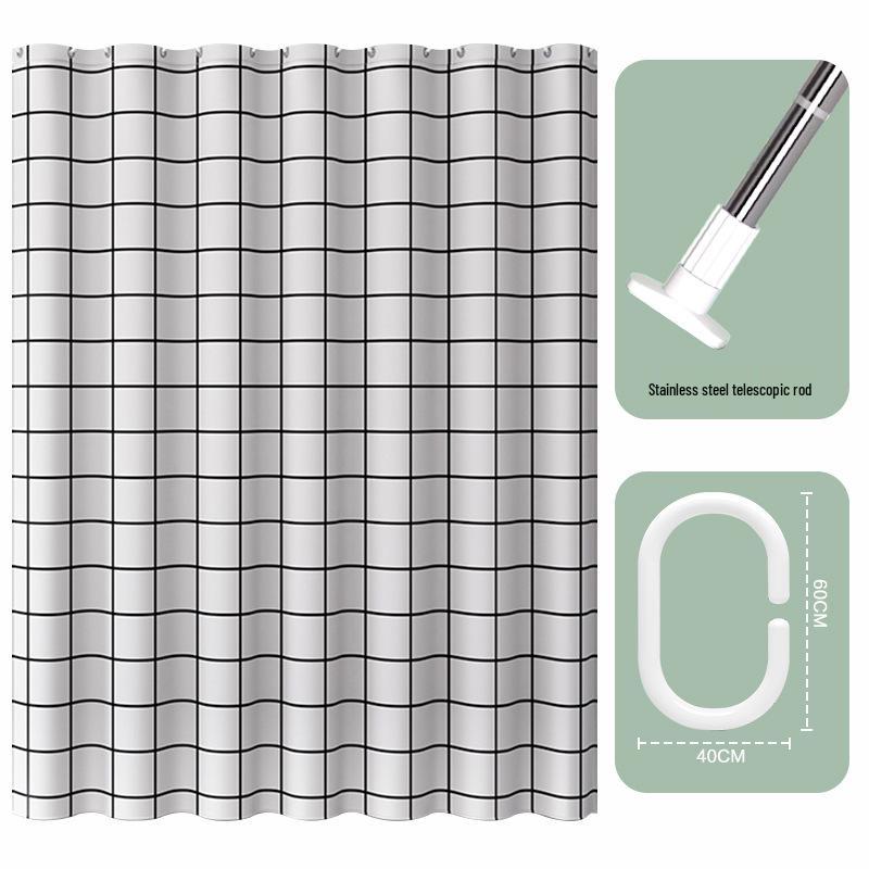 Luxury Eco-Friendly Waterproof & Mildew-Resistant Shower Curtain