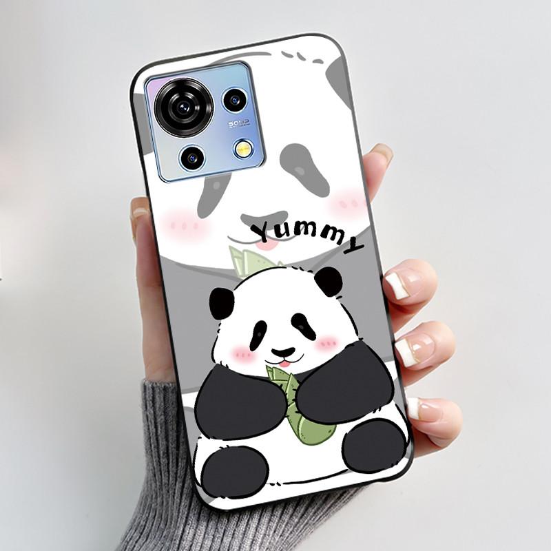 Süße Cartoon Hülle Für ZTE Blade V50 Vita 4G Bedruckte Schale Schutzhülle Weiches Silikon Schwarzes Gehäuse